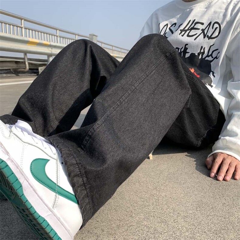 2023春上新运动风百搭长裤舒适休闲牛仔拖地裤K823-P35,男装休闲裤,星座718-1