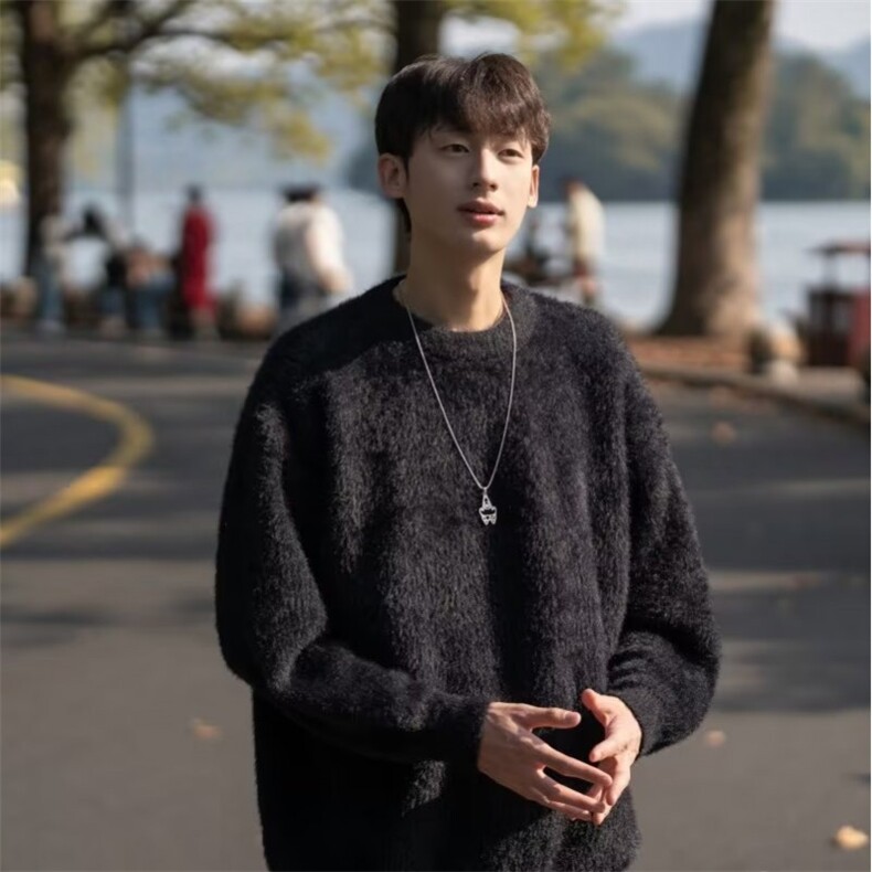 仿貂毛卫衣男潮ins港风潮流 CZ08 P55图片