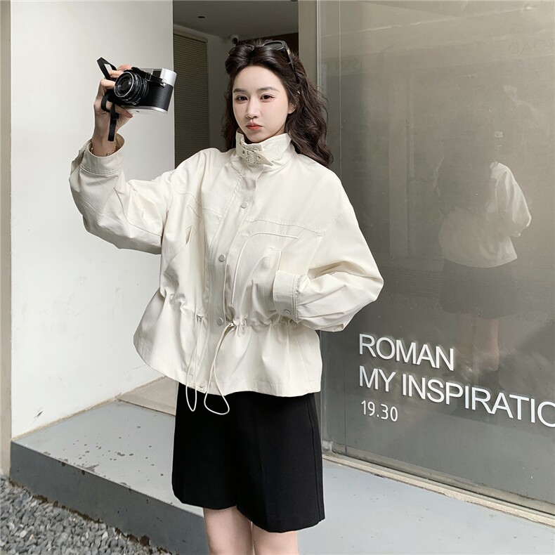 现货！现货！2026春季新款时尚宽松简约休闲短款外套女,女装短外套,2C306
