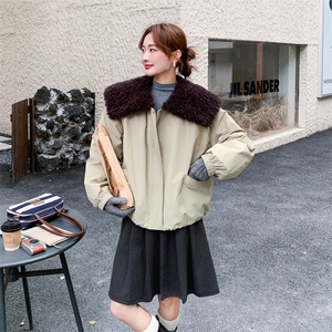 复古爆款保暖羽绒服女冬季2025新款韩系超好看工装加厚白鸭绒外套图片