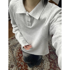 华棉280g解构港风亨利领长袖T恤男T53701特P18 T53701J加绒特P23图片