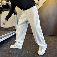 男士高级感简约款宽松弯刀牛仔裤A368-N2806-P88，男装牛仔裤，电商A368