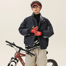 2025冬季新款男日系潮牌立领白鸭绒羽绒服加厚外套棉衣YR80-F265，男装羽绒服，电商A101（原外27）