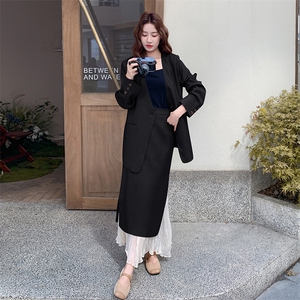 轻熟风气质时尚显瘦套装女2025年春秋季新款西装拼接半身裙两件套图片
