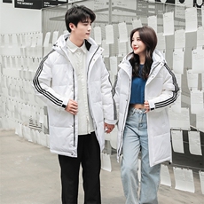 现货外贸侧飞图立领光板团体服班服宽松韩版情侣学生外套羽绒服，男装羽绒服，星座301D-5(原星座1415）