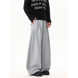 8XL-M 新款美式解构设计感阔腿裤弯刀裤男宽松休闲运动裤K9179P58图片