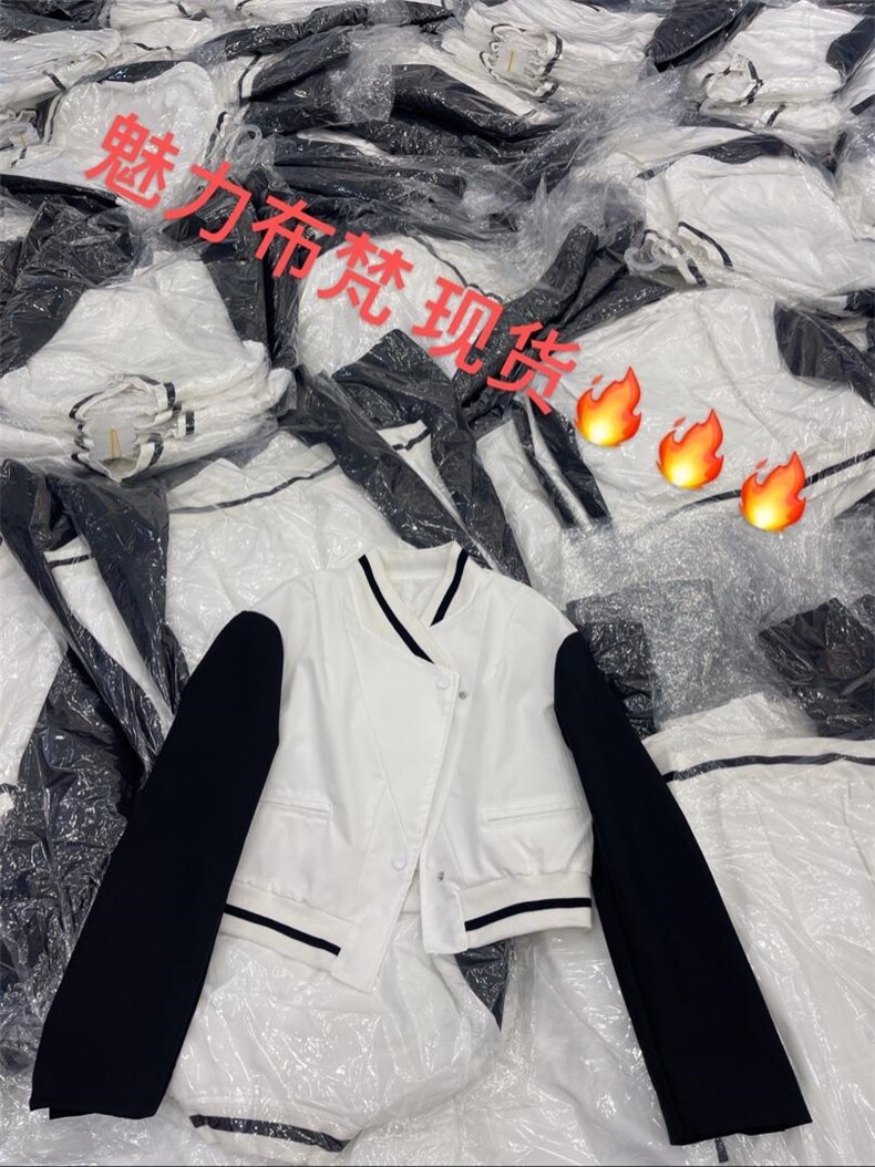 现货不规则袖子面料拼接外套，其它，魅力布梵