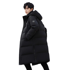 冬装90%白鸭绒羽绒服男新款长款过膝加长加厚保暖H81-P220328，男装羽绒服，星座1210A