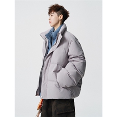 仿牛仔拼接假两件棉衣保暖设计感立领棉服A170-M912-P135控188，男装棉衣，电商A170