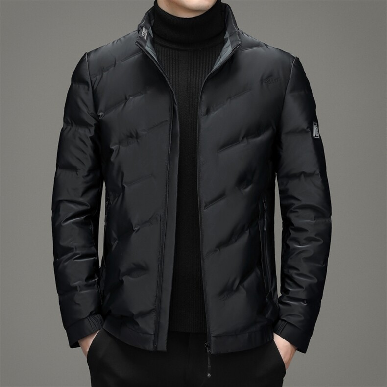2023年新款冬季羽绒服男士立领90灰鸭绒休闲立领外套DD21803-P230,男装羽绒服,电商B212（原钱塘6029）