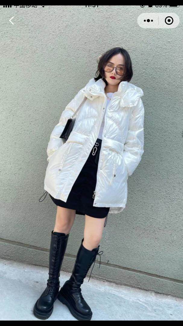 冬季中长款羽绒服，女装羽绒服，依启蒙