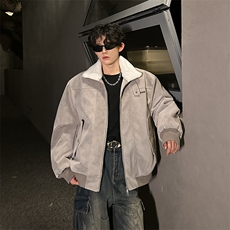 405A美式高街大毛领短款棉衣座山雕棉服MY25803-特批95控178，男装棉衣，星座405A