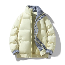 冬季新品得物美式潮流高品质格子加绒加厚棉衣外套棉服MY5566-P88，男装棉衣，星座610B-1