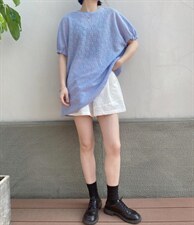 长春花篮，提花针织面料，黑色，白色，蓝色ML,其它,with E Q