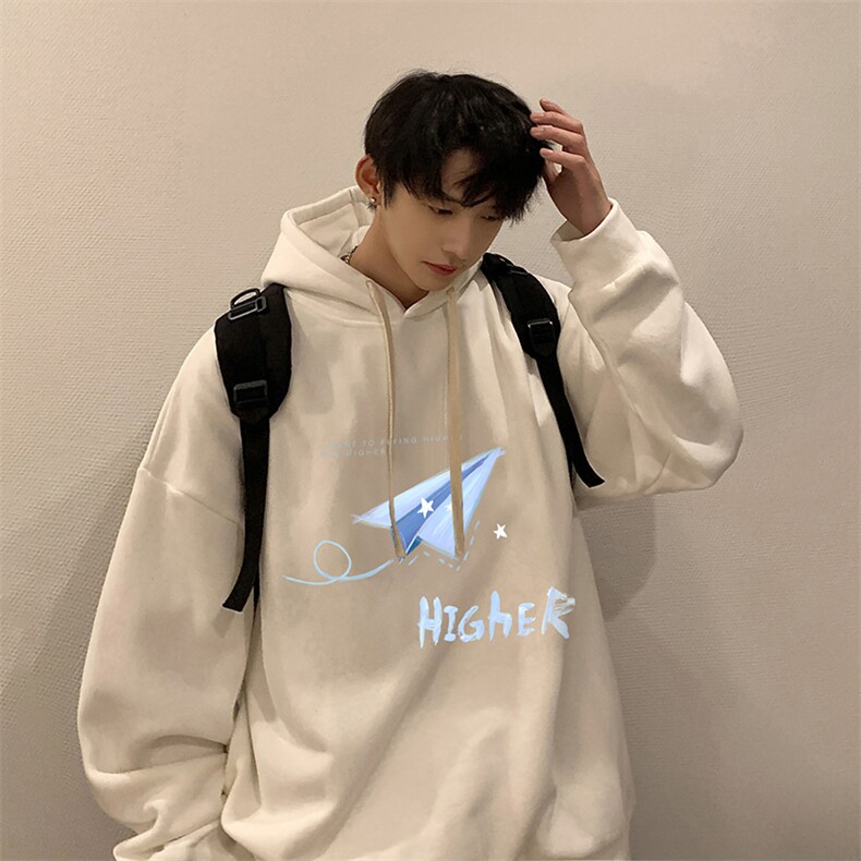 纯棉连帽卫衣男大码运动帽衫宽松薄WY2270-P35,男装卫衣,电商A040