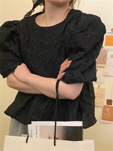 现货  夏季韩版特色娃娃衫图片