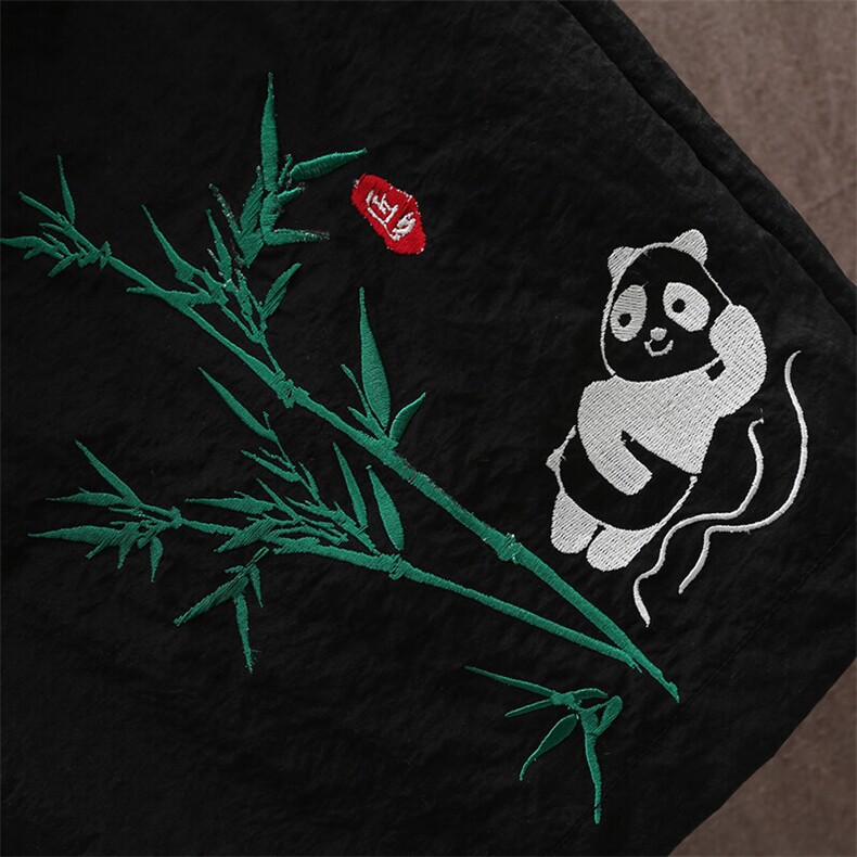 风大刺绣短裤男中式休闲百搭五分裤沙滩裤XZ310B-3-DK1903-P27,男装牛仔裤,星座310B-3