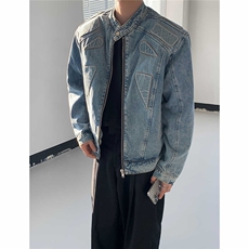 秋装美式复古水洗做旧牛仔夹克垫肩立体设计外套D212NZ21P115,男装夹克,电商D212,电商基地 秋装美式复古水洗做旧牛仔夹克垫肩立体设计外套D212NZ21P115,男装夹克,电商D212,电商基地