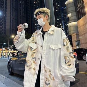 F517 P75秋冬小众个性休闲夹克外套宽松日系男装图片