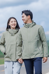 潮牌时尚户外运动真全热封三合一户外冲锋衣外套硬壳时尚男女同款图片