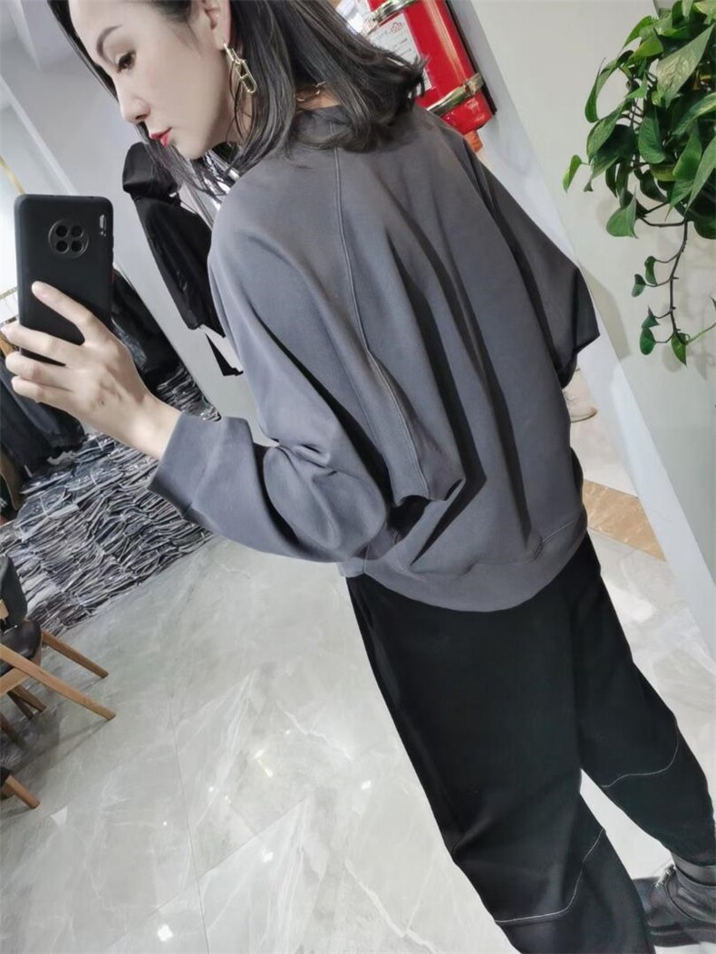 现货，设计师简约小众卫衣，女装卫衣/绒衫，DUO QIU朵秋