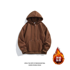 加绒加厚连帽卫衣男多色性价比潮流外套23XW99501J-特批40图片