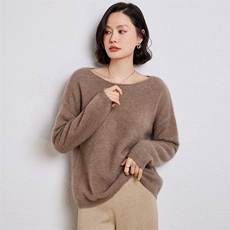 时尚百搭宽松显瘦羊毛女士毛衣，女装羊毛衫，温伦斯特羊绒