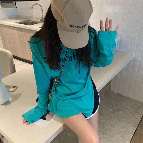 字母防晒罩衫，女装，XTZ style