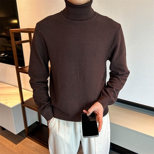 高领毛衣针织衫纯色可翻领打底衫  W6003-P53图片