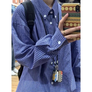美式复古经典蓝格衬衫ZC087-特批30图片
