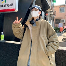 【有货】D512-P78日系复古棉衣夹克男立领外套秋冬宽松工装棉服，男装棉衣，星座603-2