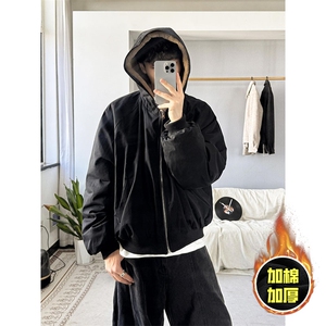 两面穿现货重磅短款座山雕棉衣男女双面穿毛毛绒棉服加厚外套图片