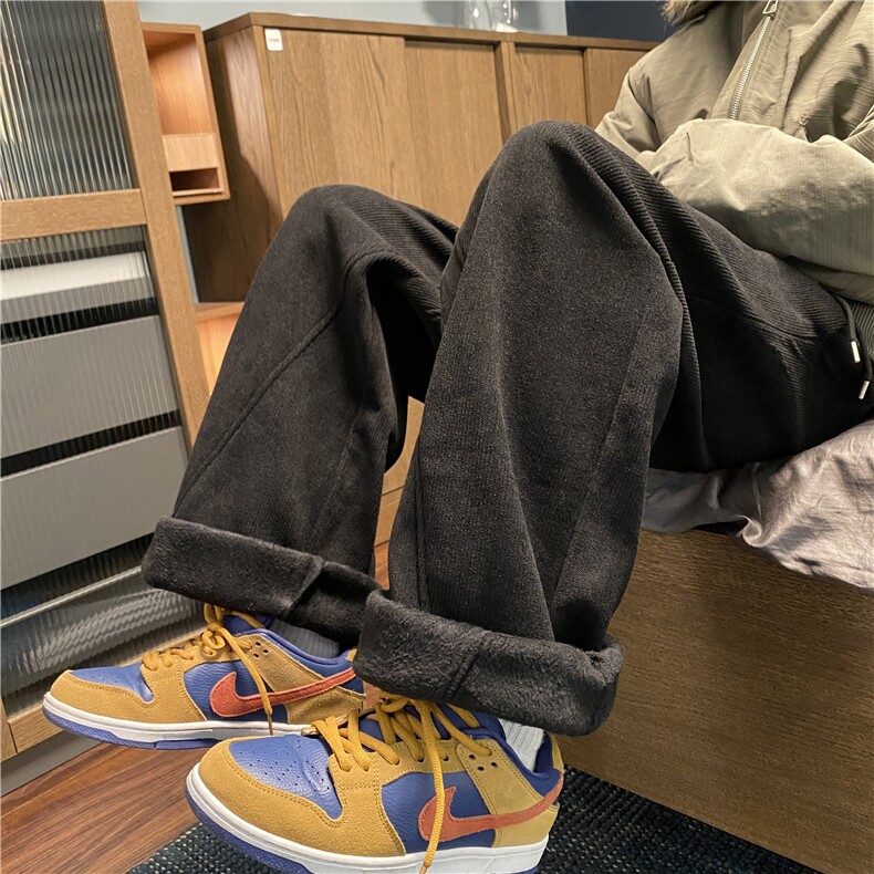 冬季新款保暖加绒百搭灯芯绒宽松休闲裤B315-K903JR-特P40控78,男装休闲裤,电商B315
