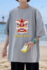 DX17185-P20纯短袖t恤男大码半袖打底衫宽松体恤衫港风，男装T恤，电商A040