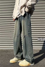 XZ616秋季新款重磅复古设计感牛仔裤休闲长裤TY960P55控68，男装牛仔裤，星座512A（原616）