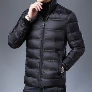 B-N7601冬季新款男士羽绒服外套可脱卸内胆修身白鸭绒P306图片