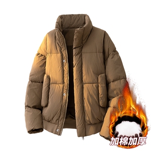 3D男女冬季加绒加厚立领保暖棉服大衣A406 MY8817 P85图片