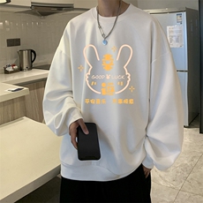 麂皮绒卫衣男大码重磅长袖t恤男JW81297-P35加绒款P45，男装卫衣，电商A040