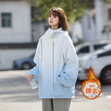 冬季新款石墨烯内里发热保暖渐变加厚连帽棉衣外套加厚MY0269P75，男装棉衣，电商A128