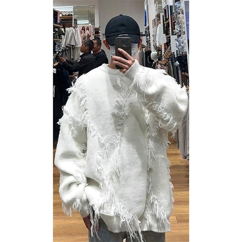 复古格调高级感情侣百搭上衣复古时尚慵懒韩版个性毛衣HY675TP55图片