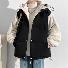冬款青少年羊羔绒棉服假两件宽松棉衣外套男女8338-P130控价178，男装棉衣，电商A441-1