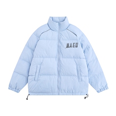 白底新款冬季时尚百搭宽松字母印花羽绒服外套YR63002P225控298，男装棉衣，电商A268-1