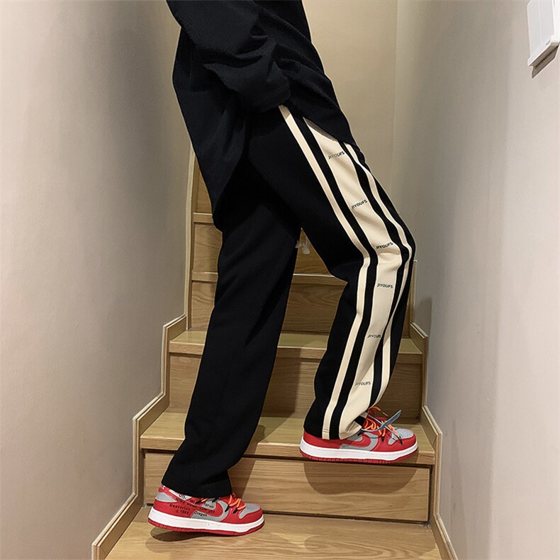 男春季高街拼接休闲裤UK93P30,男装休闲裤,星座1116-2
