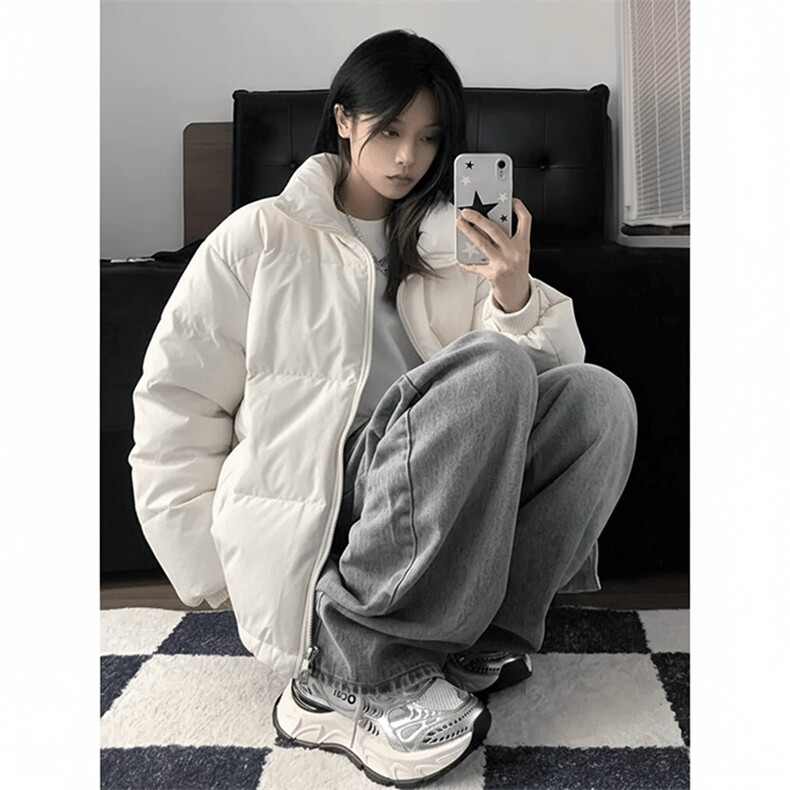 现货高品质美式高街冬季重磅三防羽绒棉衣男女加厚外套棉服冬,男装棉衣,电商A486