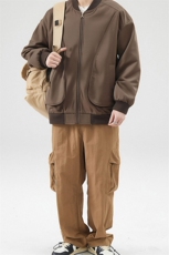 户外夹克男棒球领纯色上衣冲锋衣外套DSA157B-JK7869-P70，男装夹克，电商A157B