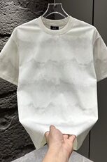 2025夏季新款潮牌时尚渐变短袖t恤男士百搭潮流扎染个性半袖，男装T恤，星座218-1（原230）