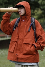 春季新款现货三防户外夹克男连帽冲锋衣外套DSA157B-J93-P60，男装夹克，电商A157B