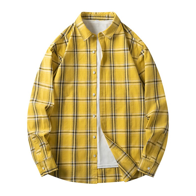 25年春季全棉衬衫长袖大码宽松落肩现货DS-C323-1-2319-特批40，男装衬衫，电商C323-1