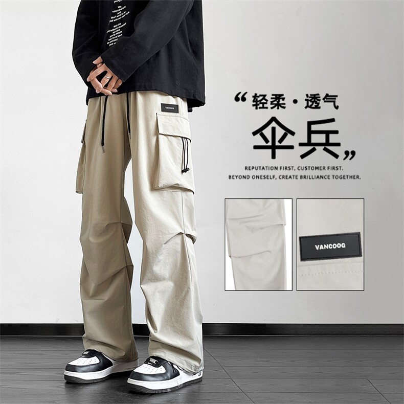 美式机能风大口袋工装裤男士宽松直筒男生休闲长裤子K211-特批-38,男装工装外套,星座718-1
