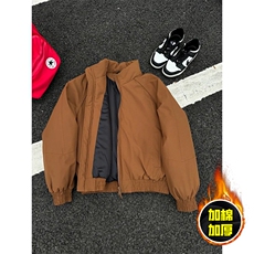 现货美式高街休闲棉衣夹克三防立领纯色户外工装加厚棉服外套，男装夹克，电商A486